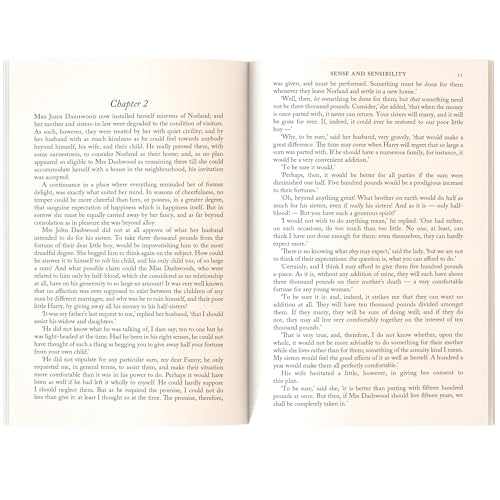 Image of Sense and Sensibility by Jane Austen | Classic Literature | Unabridged & Complete (256 Pages) | Paperback Edition with Premium Cover | Fiction Novel for Readers of All Ages (Classic Novels)