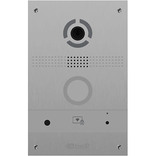 BAS-IP AV-08FB-SILVER Individual Facial Recognition Aluminum Entrance Panel 2MP Camera 1080p Night Vision PoE IP65 Outdoor CCTV Surveillance System