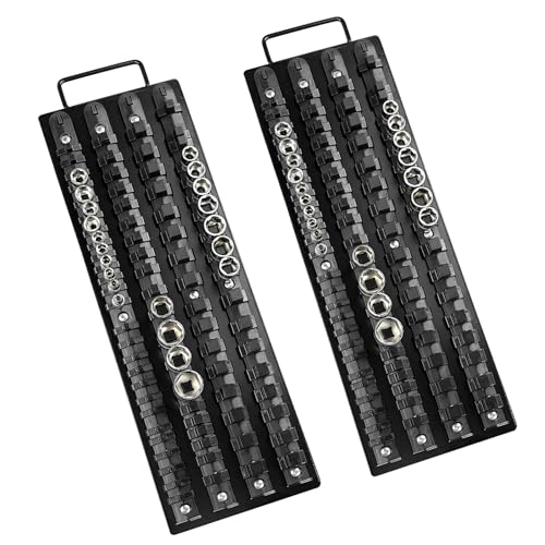 160Pcs ABS Socket Organizer Tool Holder (2 Pack)