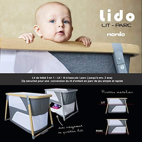 Lit Bebe Pliant Lido 3 En 1 Berceau Lit Pliant Et Parc Bebe Nania 2 Coloris Bois Amazon Fr Bebe Et Puericulture