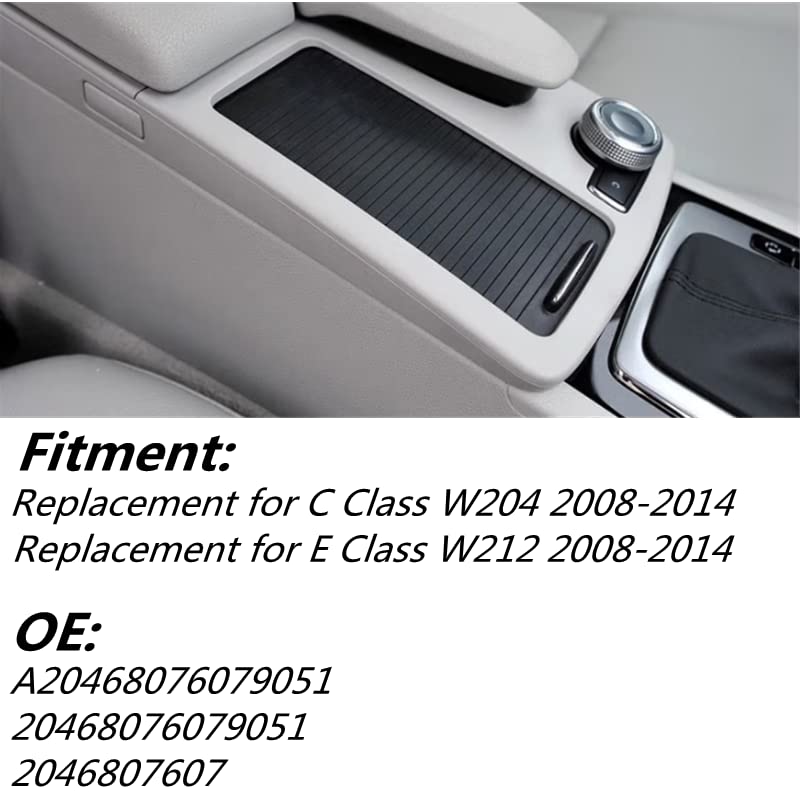 Cubierta enrollable para consola central Qiilu para C y E Class miniatura 2