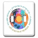 3dRose Vilano Beach, Florida. Life is better at the beach... - Light Switch Covers (lsp-363947-2)