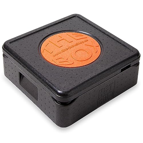 THE BOX Thermobox Pizza klein - Volumen: 41 x 41 x 16,5 cm (12 Liter) - Nutzhöhe: 10 cm - 1 Isolierbox aus EPP Kunststoff