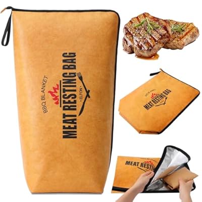 ELFON BBQ Blanket Meat Resting Brisket, Thermal Bag Keeps Meat Warm after Grilling Smoked, Rest Ez Blanket, Smoker Accessory Gift for Men