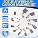 Eotufuir 70PCS Electric Motor Carbon Brushes Set, 11 Assorted Sizes, Thicker Copper Wire, Copper-Plated Spring, Premium Graphite Replacement for Power Tools, Drills, Grinders, Vacuum Motors Repair Kit