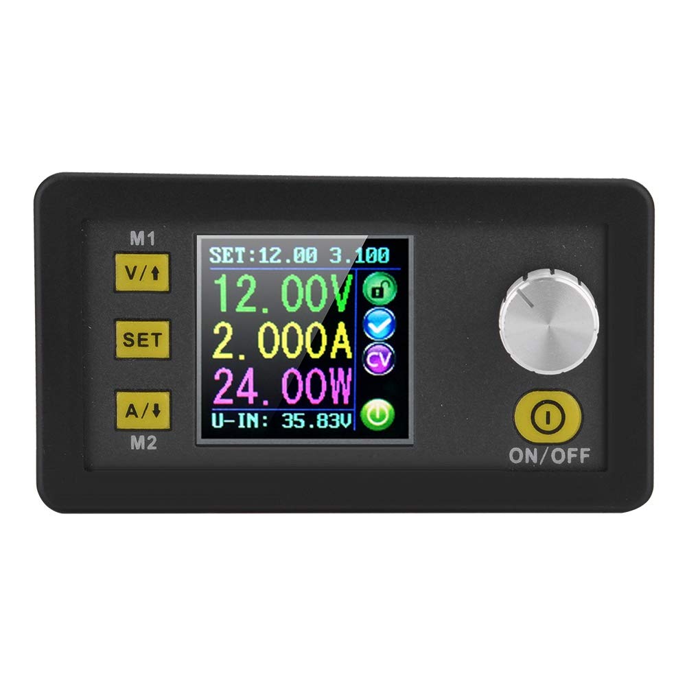 LiebeWH Moduł Obniżający Napięcie Zasilacz Woltomierz Cyfrowy Amperomierz, Programowalny Konwerter Wejście 6 V na 40 V Wyjście 0 do 32 5 A, Sterowanie USB Bluetooth do Testowania na Stole