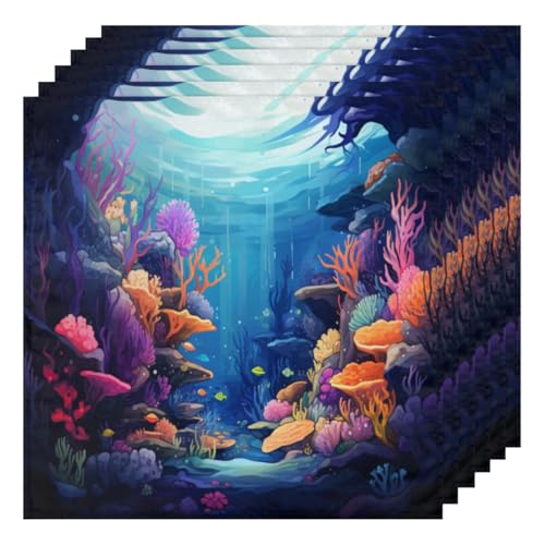 Servilletas de Tela Multicolor Set x6 50.5x50.5 cm miniatura 1