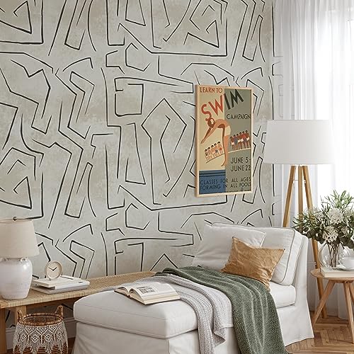Papier peint Graffiti facile à poser pour masquer les défauts des murs - 6