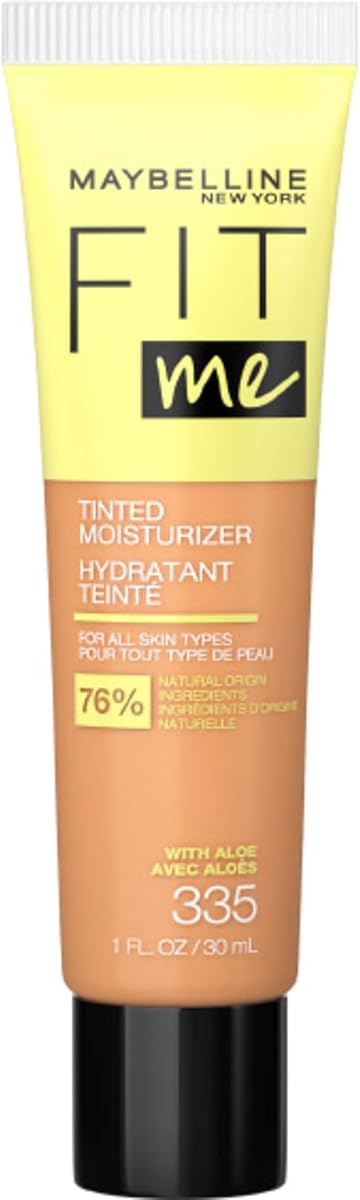 Maybelline Fit Me Tinted Moisturizer, Natural Coverage, Face Makeup, 335, 1 Count
