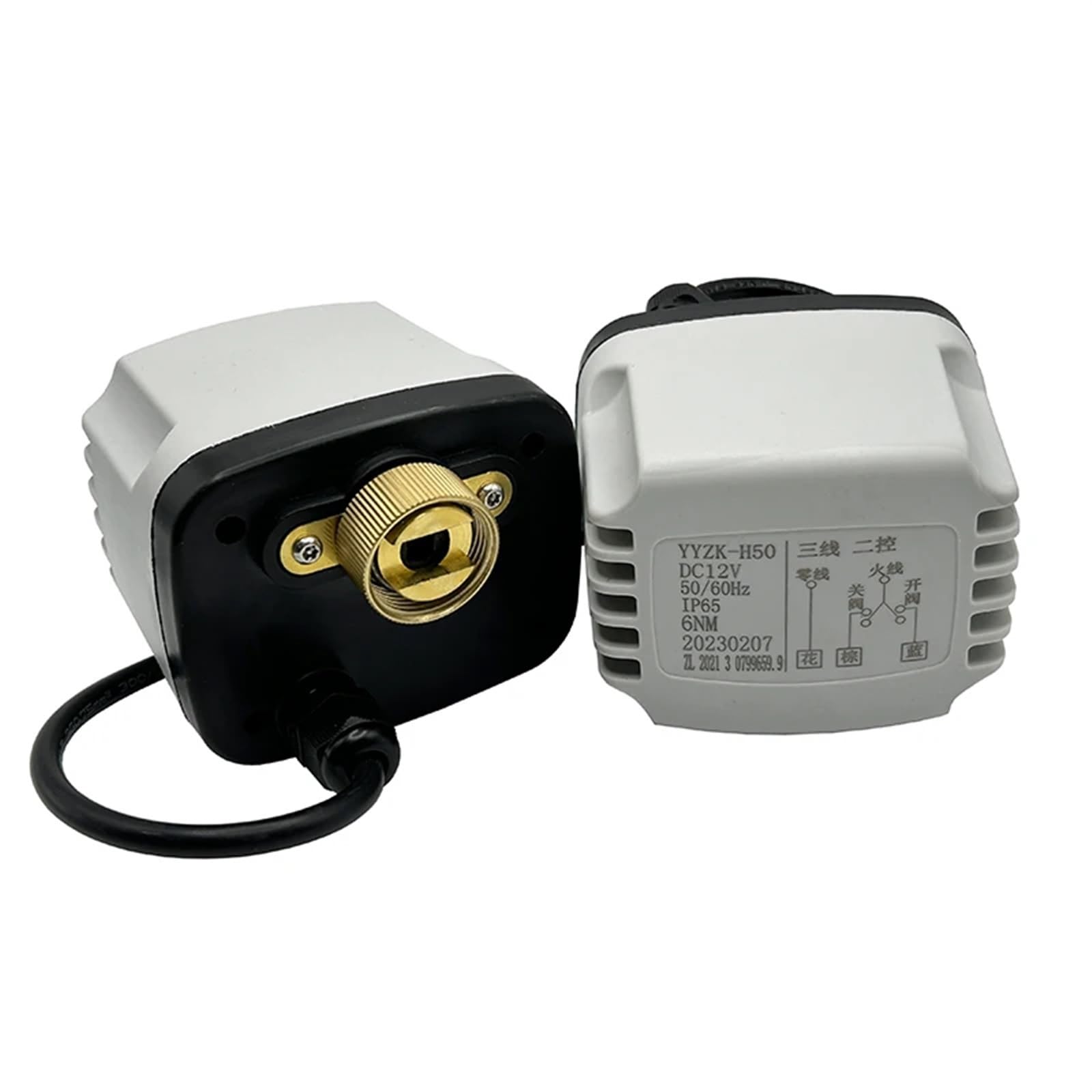 DN15 DN20 DN25 DN50 wodoodporny elektryczny siłownik z zaworem kulowym, AC220V DC24V DC12V, silnik silnikowy 1/2" 3/4" 1" 2" (CR03,24VDC)