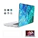 ICE FROG Slim Rubberized Plastic Hard Matte Frosted Case with Soft TPU Keyboard Skin and HD Screen Protecor for Macbook Pro 15" with Retina Display - Texture Painting