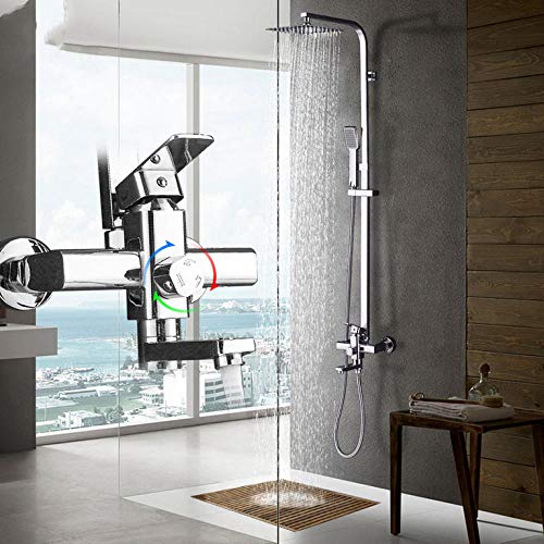 Mitigeur de douche ultra-mince à effet pluie pour économie eau