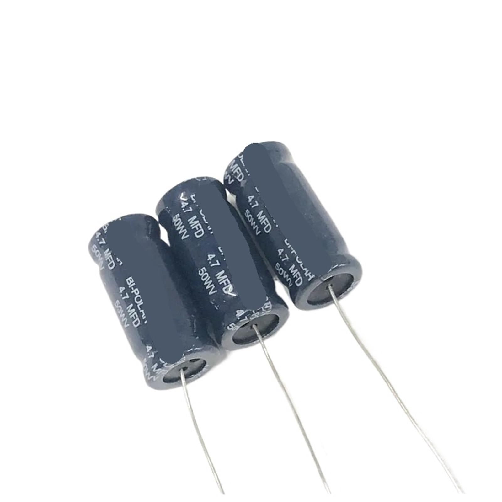 5 Stück 50V 10µF Audiofrequenz-Teiler unpolarer Elektrolytkondensator 100V 3,9µF 50V 4µF 7 13x26mm(50v10uf 13X26mm)