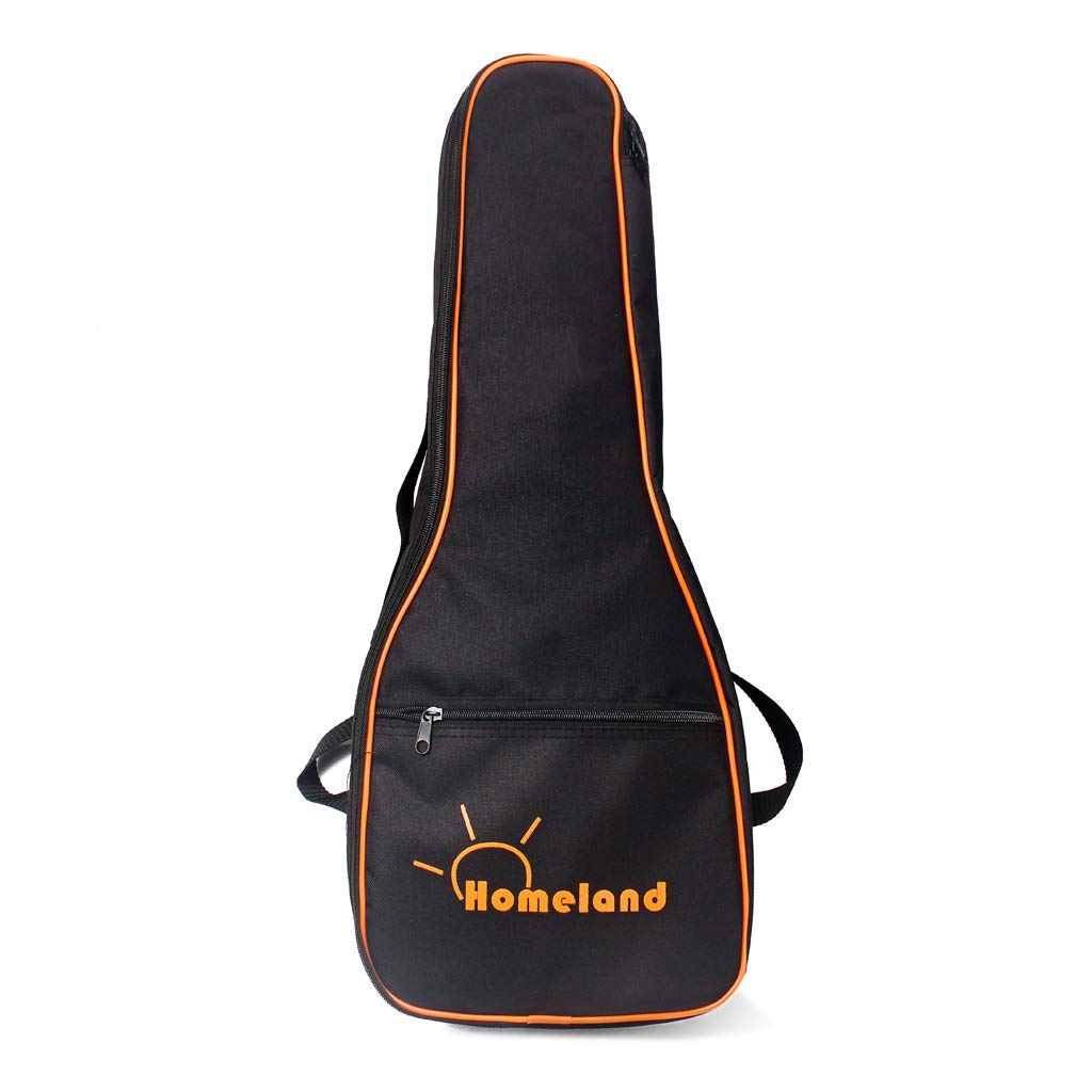 Alnicov Borsa per ukulele da 600D, fino a 24 pollici, design resistente all'acqua, borsa per ukelele tenore nero