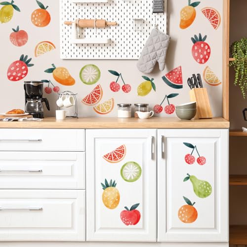 Wall Decals Fruits 9-set Removable Fruit Stickers for Walls - Etsy