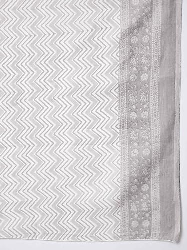 Image of Vbuyz Women's Printed & sequience work A-line Cotton Pink Kurta Pant With Dupatta