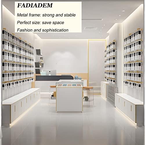 Wall Mounted Sock Rack & Jewelry Organizer - Space-Saving Underwear Display Shelf with Removable Hooks for Boutique Store Showcase & Home Storage Solutions