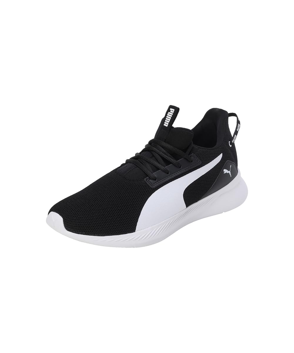 Puma Mens Smooth Walk Black-White Running Shoe - 9UK (37851302)