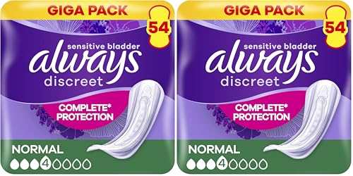Serviettes fuites urinaires Always Discreet pour oublier les fuites et les odeurs