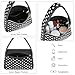 Studded Shoulder Bag for Women Y2K Punk Black Handbag Vegan Leather Designer Tote Bag Fashion Streetwear Purse