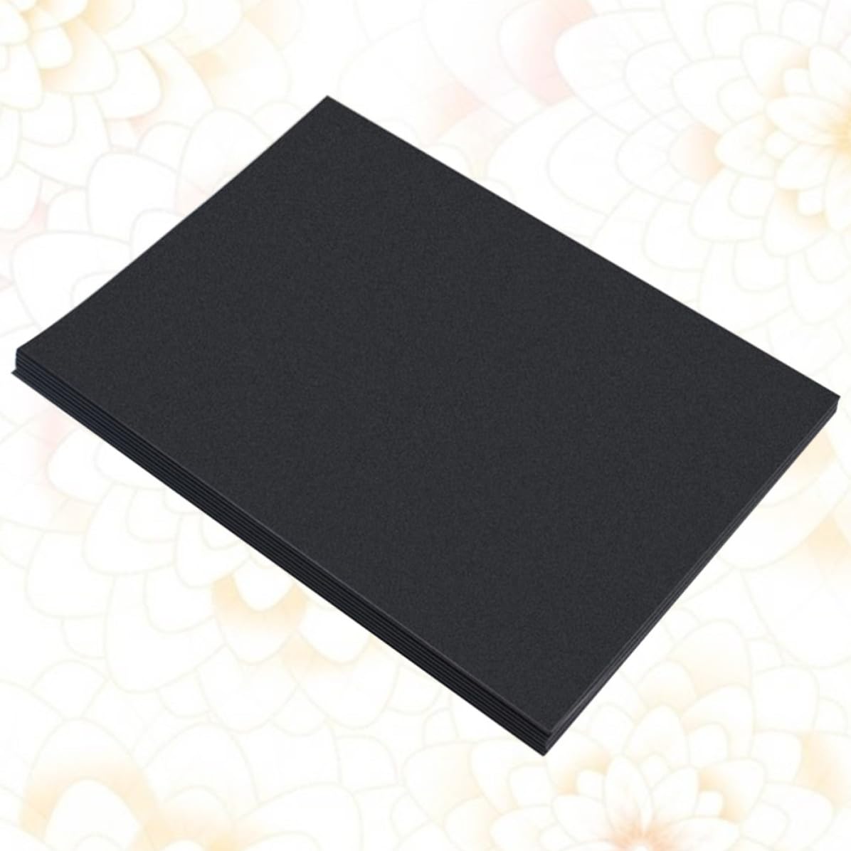 CORHAD 100 Stück A4 Schwarzes Kraftpapier 200gsm mit Glatter Oberfläche und Leicht zu Schneiden für Selbstgemacht Scrapbook und Weihnachtskarten