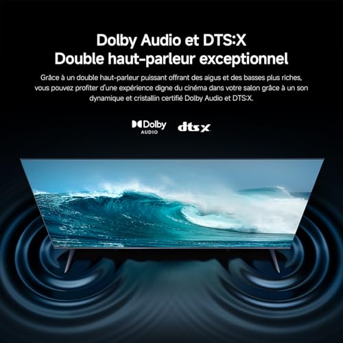 XIAOMI TV A Pro 75, 190 cm (75 Pouces), 4K UHD QLED, Smart TV, Google TV, Contrôle Vocal, HDR10+, Mode Game Boost 120Hz, MEMC, 2Go+8Go, Compatible avec Airplay & Google Cast