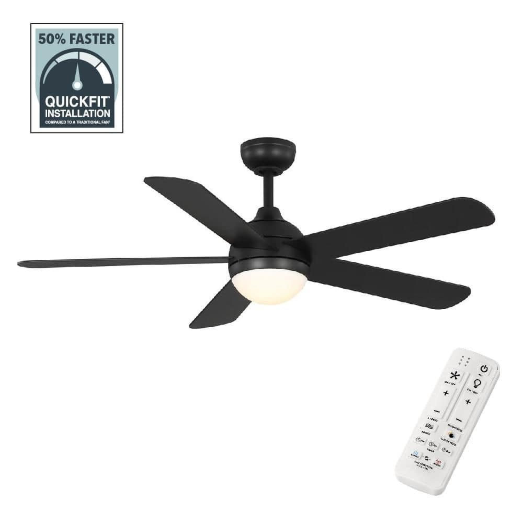 Hampton Bay Morland 52 in. Smart Indoor/Covered Outdoor Matte