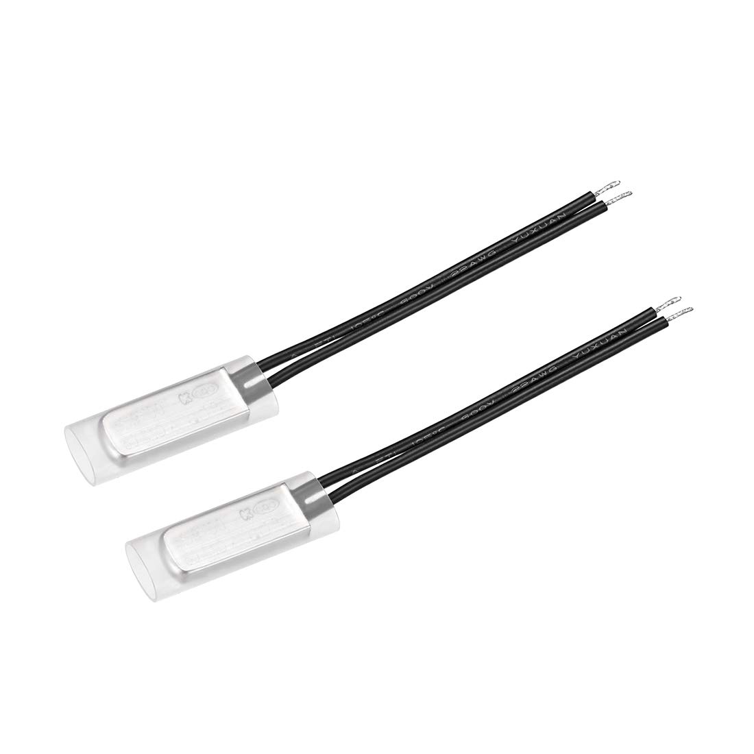 uxcell KSD9700 Thermostat, 60℃ Normally Close Temperature Switch Thermal Switch, N.C 10A Metal Bimetal Temperature Controller 2pcs-picture-30