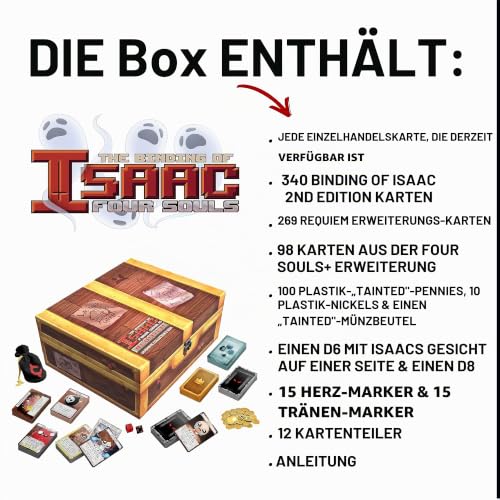 Maestro 76243 Binding of Isaac: Four Requiem-The Ultimate Collection-EN Boardgame, Bunt, Rechteckig – Ansicht 3