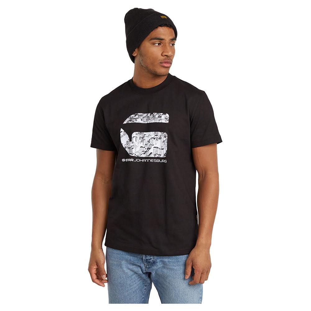 G-Star Men's Black (Dk Black D25698-C336-6484) Johannesburg T-Shirt, Xs