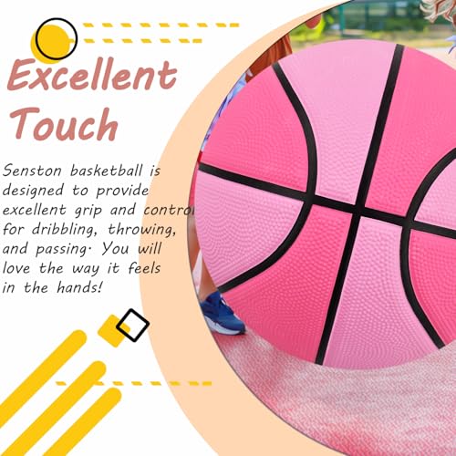 Image of Senston 28.5'' Outdoor Basketball Premium Grip with Pump for Men Women