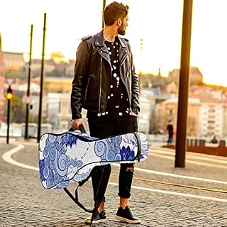 Housse de transport étanche pour guitare avec bandoulière réglable Noir/blanc, Multicolore 05, 42.9×16.9×4.7 in… - Les Beatles, Paul McCartney, John Lennon, RIngo Starr, George Harrison Housse de transport étanche pour guitare avec bandoulière réglable Noir/blanc, Multicolore 05, 42.9x16.9x4.7 in… – Image 6
