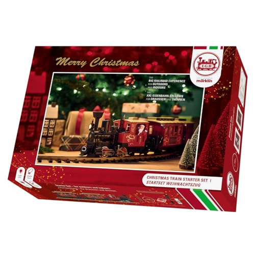 LGB – 70308 Gartenbahn Starterset Weihnachtszug mit Lokomotive und...