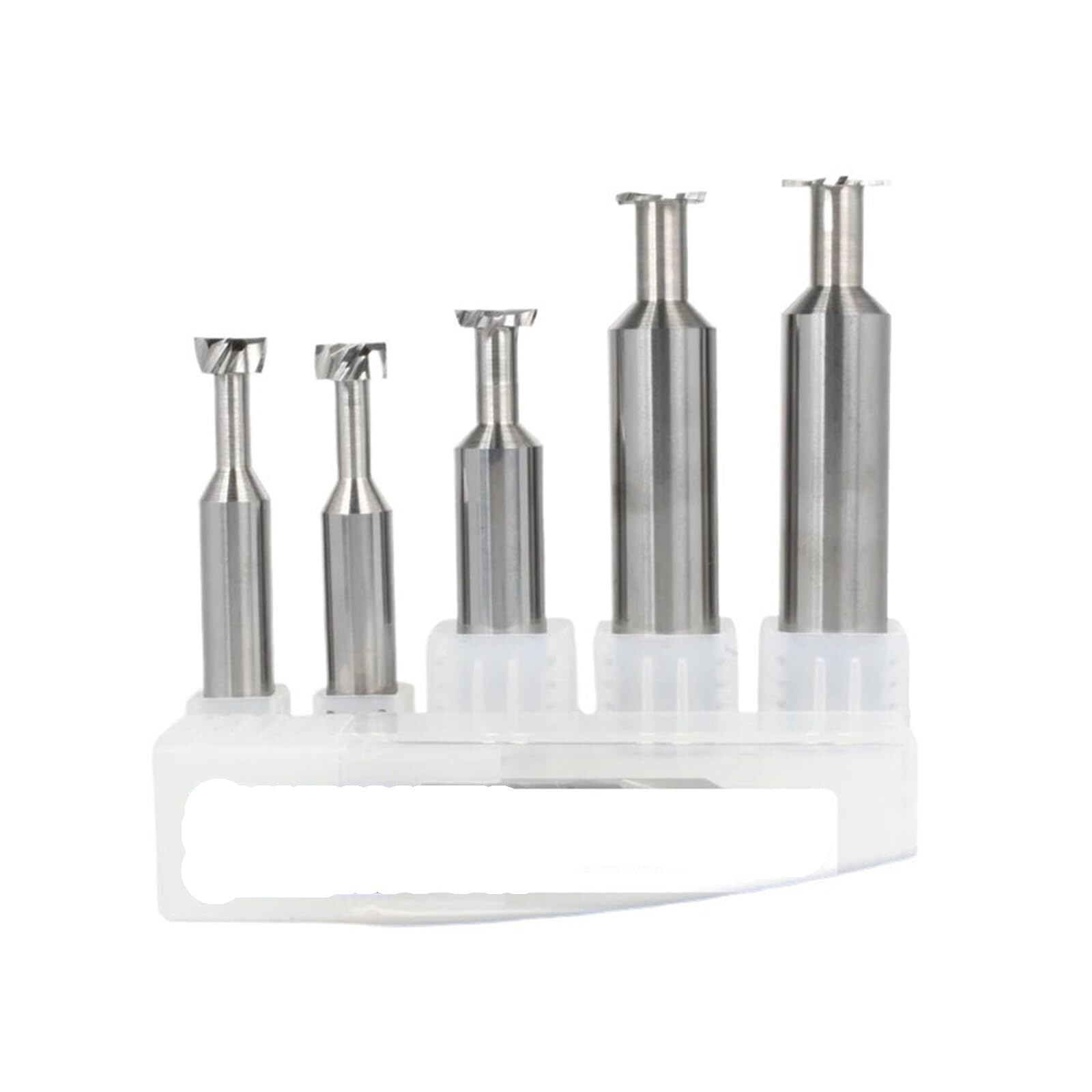 Fresas con ranura en T de acero de tungsteno, herramientas de fresado de aleación de precisión for aluminio duro,(4x2.5Hx2.0dx4Dx50L)