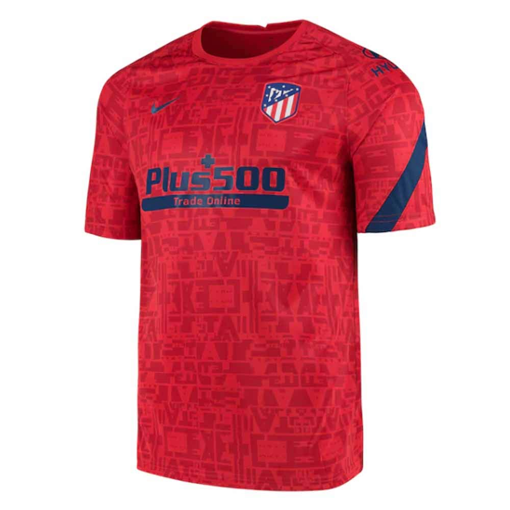 NIKE ATM Nk Brt Top SS PM T-Shirt - Challenge Red/Challenge Red/Coastal Blue/(Coastal Blue) (Full Spon-PLYR), M