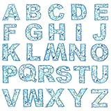 YBEATY 26 Pcs Green Flower A-Z Alphabet Fabric Applique Self-Adhesive A-Z Alphabet Applique Letter Patches Stick on Jackets Hats Bags DIY Crafts Stickers for Clothing Jeans Caps Backpacks laptops