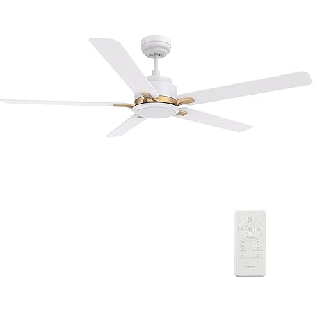 Carro Espear 52 Inch 5-Blade Smart Ceiling Fan - White