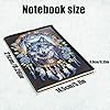 LAKEQUILL Wolf 5D Diamond Art Painting Notebook - A5 50 Pages DIY Special Shaped Journal, Sketchbook for AdultsWriting Notebook for Home Office Decor #3