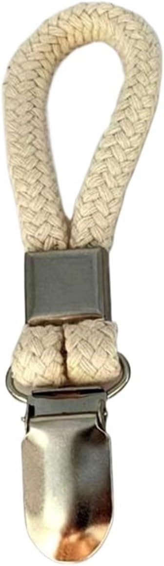 Packs Hanging Tea Towel Clips Towel Hangers Rack Hand Towel Hook Cloth Hanger Holder Brackets Braided Cotton Loop(Style B)