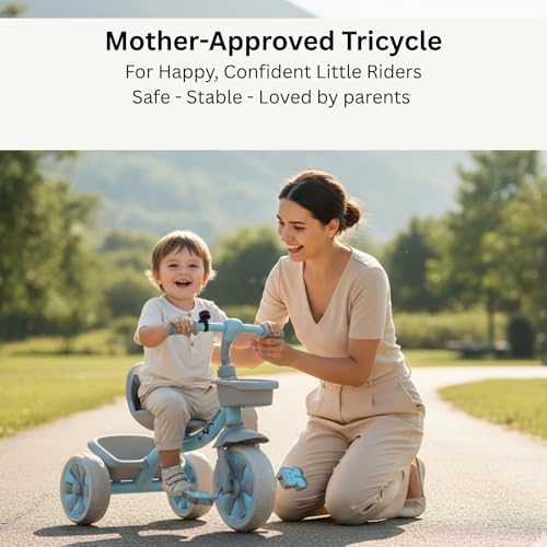 Image of Tricycle for Kids, Tricycles for Kids 2 to 5 Years Boys and Girls, Cycle for 1+ Children, Bike with EVA Tech Wheels, Super