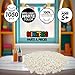 Minizfigs White 1x1 Round Plates 1050PCS Bulk Building Blocks Parts and Pieces Dots Pieces Circle Studs Flat Brick Plate 100% Compatible with All Major Building Toy Brands 4073