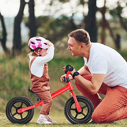 Baby Joy Kids Balance Bike, No Pedal Training Bicycle With Adjustable Handlebar & Seat And Puncture-Proof Eva Tires, Lightweight Beginner Toddler Bike, Ages 30 Months To 5 Years (Red) #TOP1