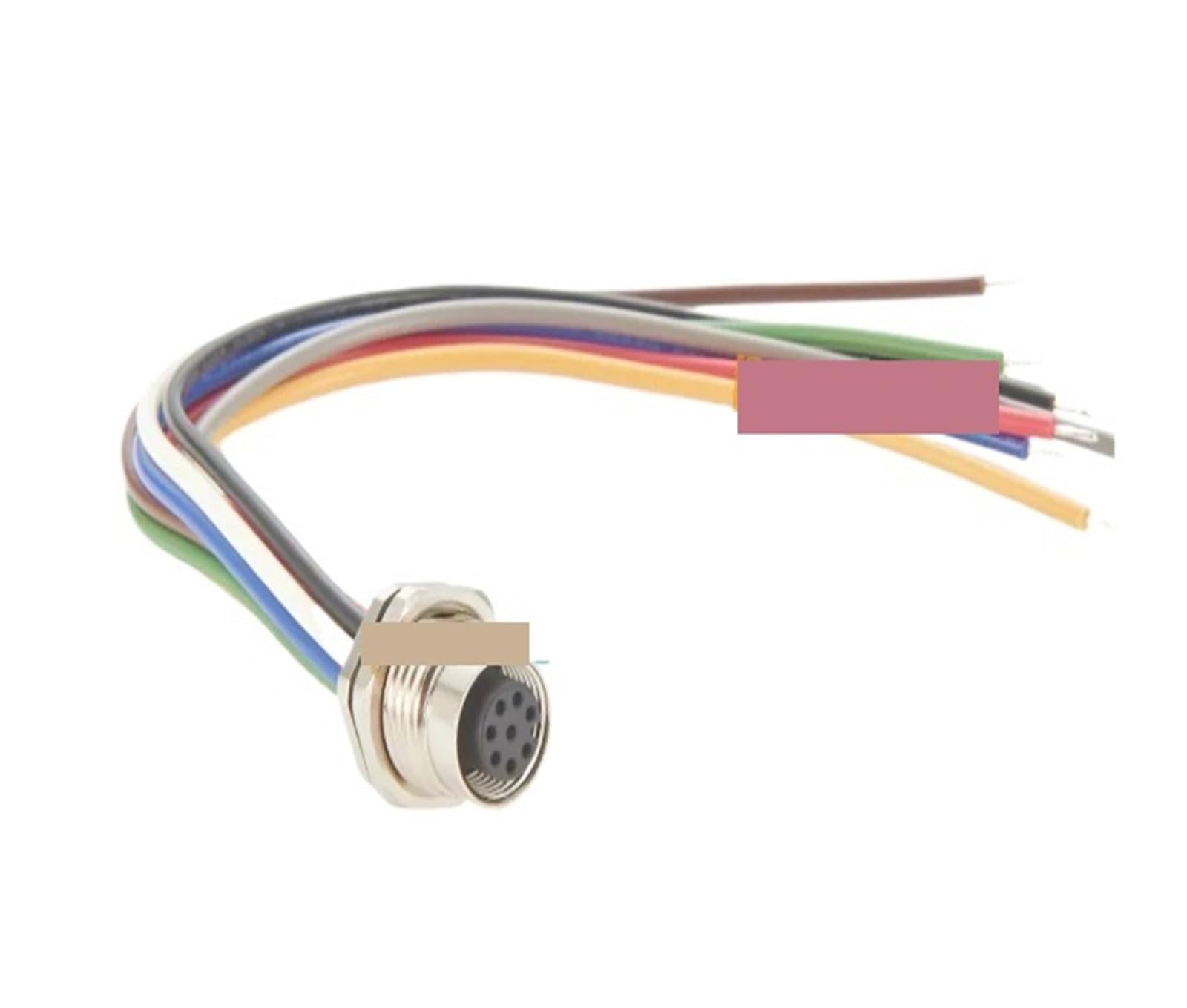 Conector M12 hembra 8 pines PCM-HD-0166 codificación A para panel de control industrial 2
