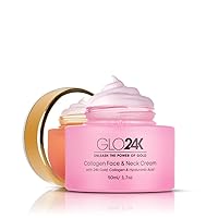 Vista 1 de GLO24K Moisturizer Face Cream with 24K Gold, Vitamins – Collagen Retinol Hyaluronic Acid – Hyaluron Acid Cream for Hydration & Overnight Skin