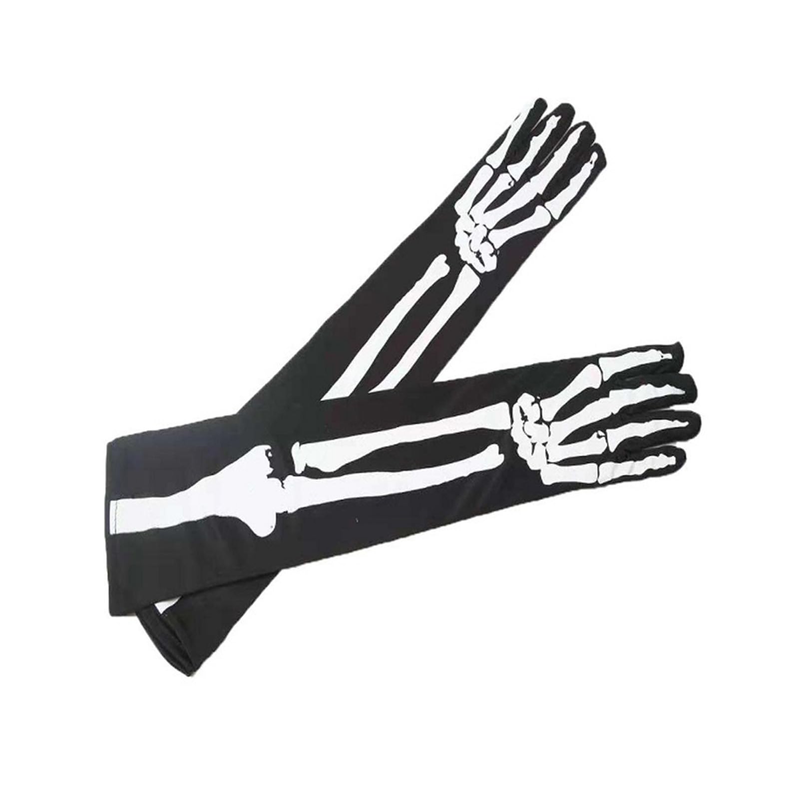 ZWWAAZHF Halloween Skull Cover White Skeleton Gloves Bone for Adult Cosplay Props Outdoor Halloween Skeleton Women