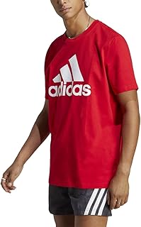 Camiseta Camiseta Essentials com logotipo grande de jérsei único, Adidas, Masculino