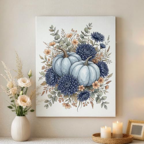 Lienzo decorativo de flores y hojas rústicas para inspirar paz y bienestar en casa