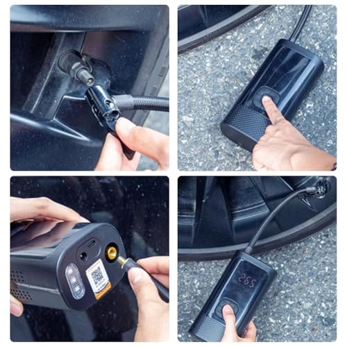 Pompe à air pour pneus auto sans fil pour éviter les pannes - 6