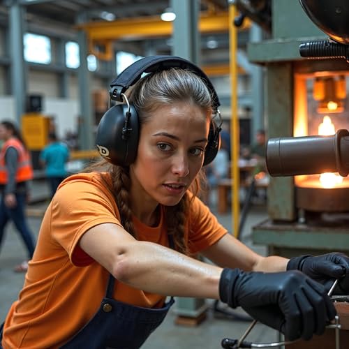 DECIBEL DEFENSE Professional Safety Ear Muffs 37dB NRR - The HIGHEST Rated & MOST COMFORTABLE Ear Protection for Shooting & Industrial Use - THE BEST HEARING PROTECTION...GUARANTEED (BLACK)
