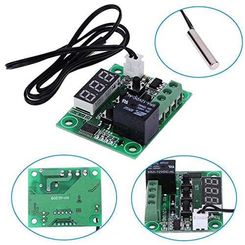 Cucudy W1209 Azul LED Digital Controlador de Temperatura Da Placa Micro Termostato Eletrônico Temp C
